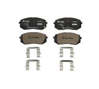 BREMBO Juego de 4 pastillas de freno para HYUNDAI: Kauai, Tucson, ix35, Sonata, Kona, i40 & KIA: Ceed, Niro, Sportage, Soul, Optima (Ref: P 30 056X)