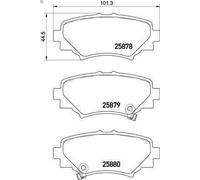 Juego de pastillas de freno BREMBO P 49 049 para MAZDA 3 (BM, BN) 2 2013-2019