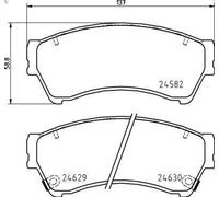 Juego de pastillas de freno BREMBO P 49 060 para MAZDA 6 Sedán (GH) 2 2010-2012