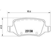Juego de pastillas de freno BREMBO P 50 058 VANEO (414) 1.6 2002-2005