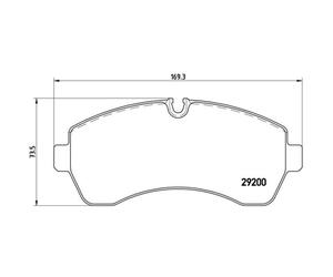 Juego de pastillas de freno BREMBO P 50 059, delante