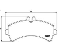 Juego de pastillas de freno BREMBO P 50 06 para SPRINTER 5-t Autobús 3 2009-