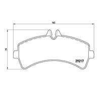 Juego de pastillas de freno BREMBO P 50 060, atrás