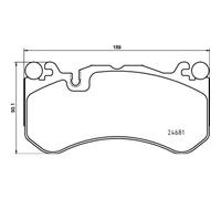 Juego de pastillas de freno BREMBO P 50 142, delante