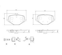 Juego de pastillas de freno BREMBO P 50 167 para GLE Coupe (C167) 4 2020-2023