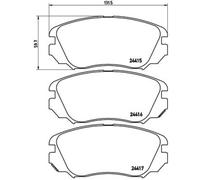 Brembo P 59 054 Pastillas de Frenos