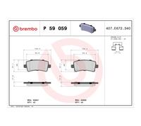 Brembo P 59 059 Pastillas de Frenos