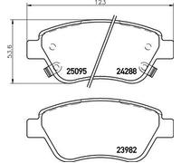 Juego de pastillas de freno BREMBO P 59 081 para OPEL ADAM (M13) 1 2014-2018