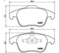 Juego de pastillas de freno BREMBO P 61 086 para CITROEN DS5 2 2011-2015