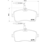 Juego de pastillas de freno BREMBO P 61 109 para PEUGEOT 407 (6D_) 2 2005-201