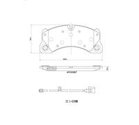 Juego de pastillas de freno BREMBO P 65 049 PORSCHE MACAN (95B) 2 2014-2018