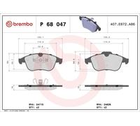 Juego de pastillas de freno BREMBO P 68 047 para CLIO IV (BH_) 1.6 2013-2021