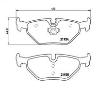 Juego de pastillas de freno BREMBO P 71 006 para SAAB 9-5 (YS3E) 2 1997-2009