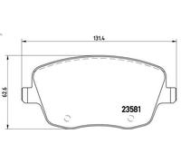 Juego de pastillas de freno BREMBO P 85 057 para SEAT CORDOBA (6L2) 2 2002-2009