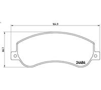 Juego de pastillas de freno BREMBO P 85 115 para AMAROK 2 2010-2012