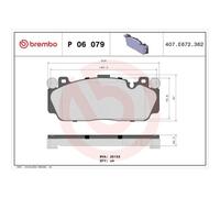 Pastillas de freno P 06 079 BREMBO para BMW 6 Coupé 6 Descapotable 5 2 Coupé