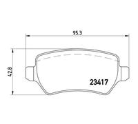 Juego De Pastillas De Freno Brembo P10013 Prime Line para