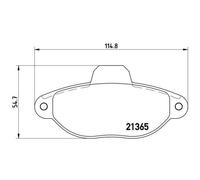 Juego De Pastillas De Freno Brembo P23054 Prime Line para