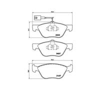 Pastillas de freno P 23 112 BREMBO para ALFA ROMEO FIAT