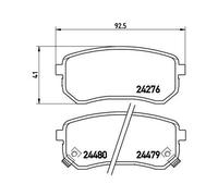 Pastillas de freno P 30 033 BREMBO para KIA HYUNDAI