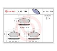 Juego De Pastillas De Freno Brembo P50124 Prime Line para Mercedes Benz