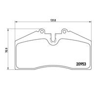 Juego De Pastillas De Freno Brembo P65005 Prime Line para Audi Porsche Seat VW