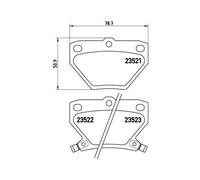Juego De Pastillas De Freno Brembo P83052 Prime Line para Toyota Pontiac