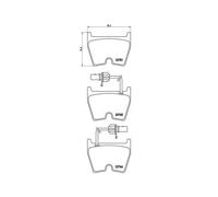 Juego De Pastillas De Freno Brembo P85078 Prime Line para Audi Seat Skoda VW