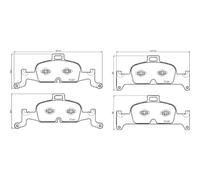 Brembo Pastillas de freno P85164 – Juego delantero para Audi A4 B9, A4 Avant, A4 Allroad, A5