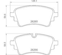 Pastillas de freno P 85 185 BREMBO para AUDI VW