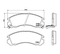 Juego de pastillas de freno BREMBO Xtra P 54 017X, delante