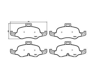 Juego de pastillas de freno BREMBO Xtra P 85 160X, delante