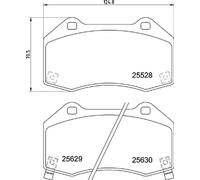 Juego de pastillas de freno delanteras BREMBO P 59 094