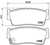 Juego de pastillas de freno delanteras BREMBO P 79 006