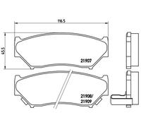 Juego de pastillas de freno delanteras BREMBO P 79 008