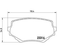 Juego de pastillas de freno delanteras BREMBO P 79 009
