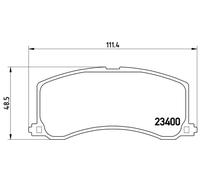 Juego de pastillas de freno delanteras BREMBO P 79 010