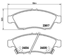 Juego de pastillas de freno delanteras BREMBO P 79 014