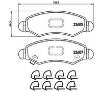 Juego de pastillas de freno delanteras BREMBO P 79 015