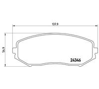 Juego de pastillas de freno delanteras BREMBO P 79 018