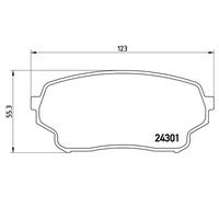 Juego de pastillas de freno delanteras BREMBO P 79 019
