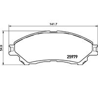 Juego de pastillas de freno delanteras BREMBO P 79 032