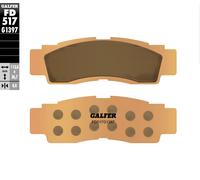 Juego de pastillas de freno delanteras Galfer FD517G1397 de metal sinterizado