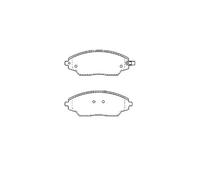 Juego de pastillas de freno delanteras KAVO PARTS KBP-1021