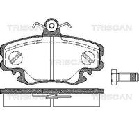 Triscan A/S Juego de 4 pastillas de freno para RENAULT: Twingo, Clio, Symbol - Thalia, Thalia & DACIA: Logan, Sandero & LADA: Largus (Ref: 8110 25010)