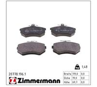 ZIMMERMANN 20778.196.1 Juego de pastillas de freno