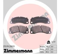 Juego de pastillas de freno delanteras ZIMMERMANN 25519.200.9