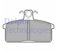 Juego de pastillas de freno DELPHI LP1201, delante