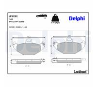 DELPHI LP1252 Juego de pastillas de freno
