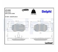 Juego de pastillas de freno DELPHI LP1900, delante